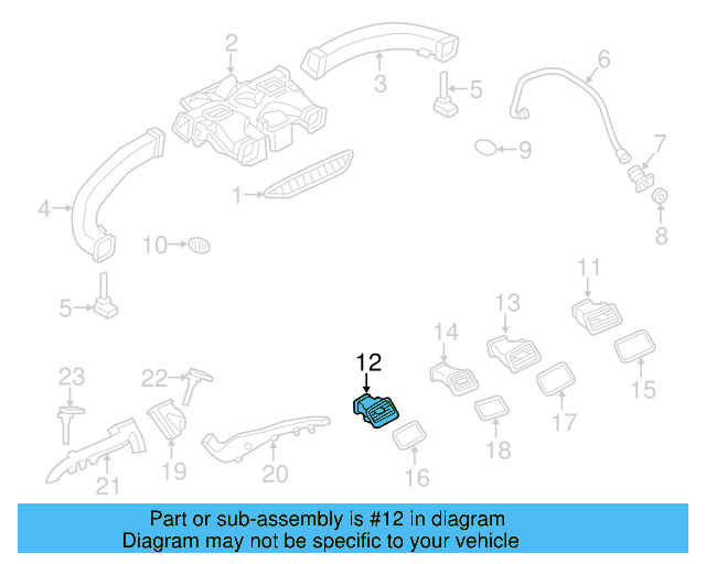Vent Louver 7P1-819-703-B-UBN - View 8