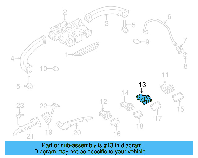 Vent Louver 7P1-819-727-B-UBN - View 8
