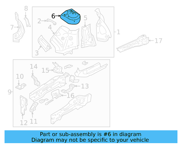 Strut Mount 3QF-809-122-B - View 4
