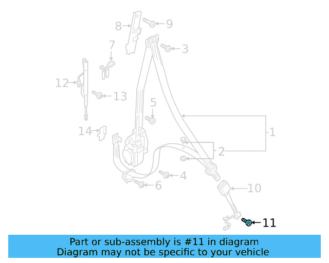Buckle End Mount Bolt N-989-236-02 - View 20