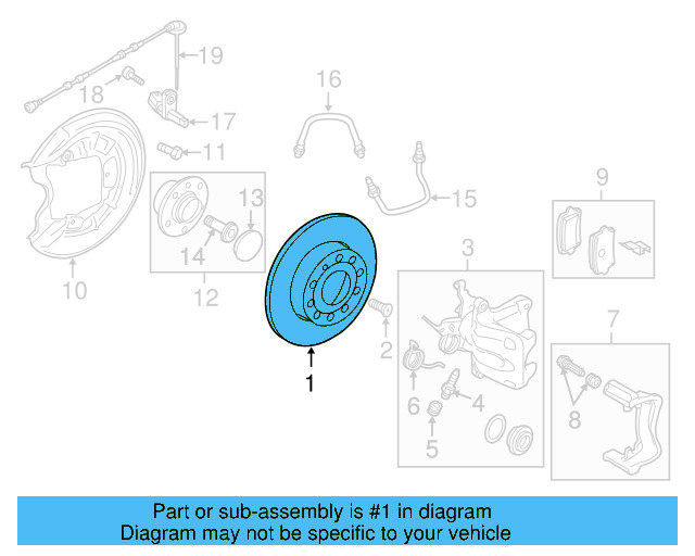 Disc Brake Rotor Rear 5Q0-615-601-D - View 10