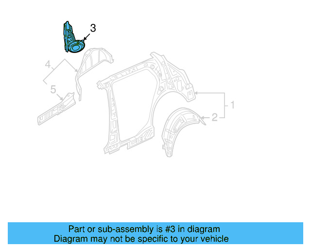 Inner Reinforced 1K6-809-263-B - View 3
