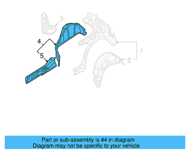 Inner Wheelhouse 1K6-809-852-B - View 32