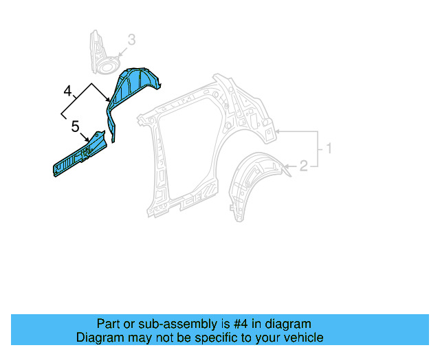 Inner Wheelhouse 1K6-809-852-B - View 11