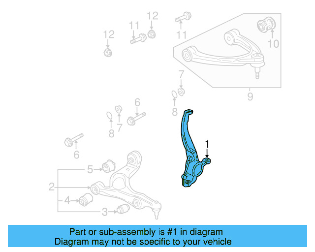 Knuckle 7P6-407-246-A - View 3