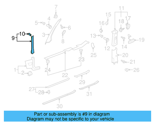 Body A 3B0-867-334 - View 55