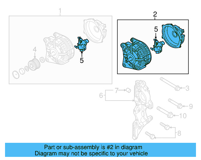 Alternator 03L-903-023-LX - View 8