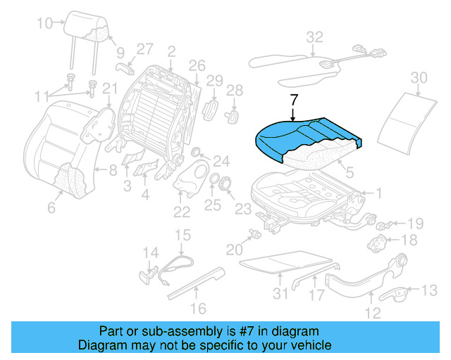 Seat Cover 1J0-881-405-AD-ETU