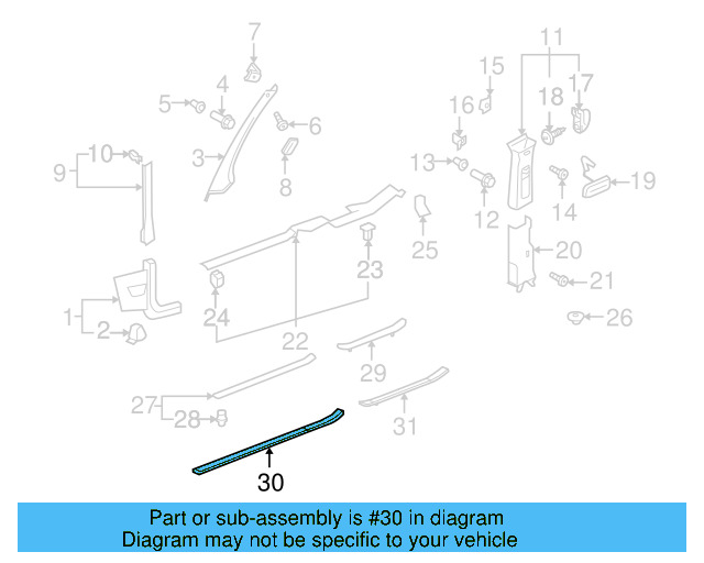 Scuff Plate 1K4-853-803-C-61E - View 3
