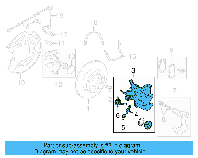 Disc Brake Caliper 5K0-615-423 - View 11