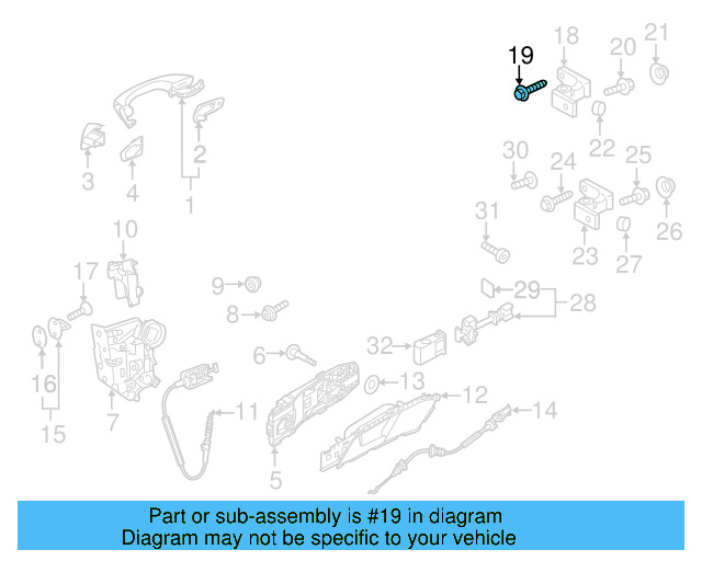 Upper Hinge Mount Bolt N-912-056-02 - View 42