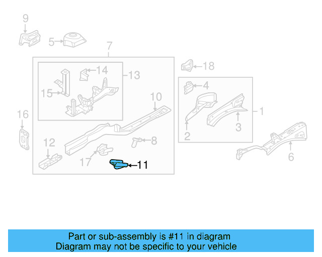 Rear Retainer 5C0-804-055 - View 5