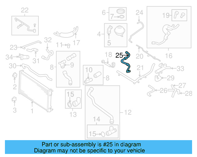 Hose 1C0-121-109-D - View 5