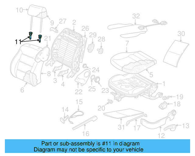 Headrest Guide 1J0-881-920-E-U71 - View 29