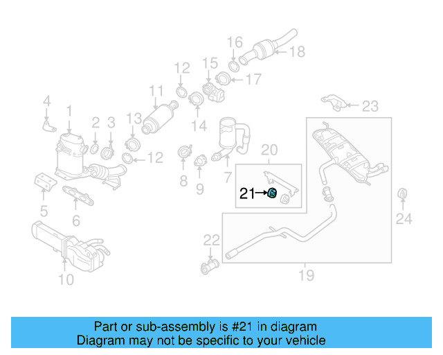 Muffler & Pipe Retainer Ring 1K0-253-147-C - View 13