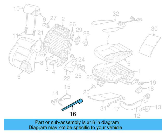 Channel Cover 1J0-881-087-D-3PT