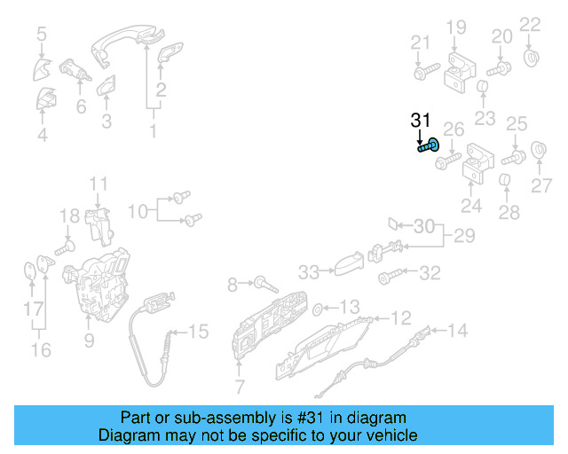 Door Check Bolt N-903-659-13 - View 16