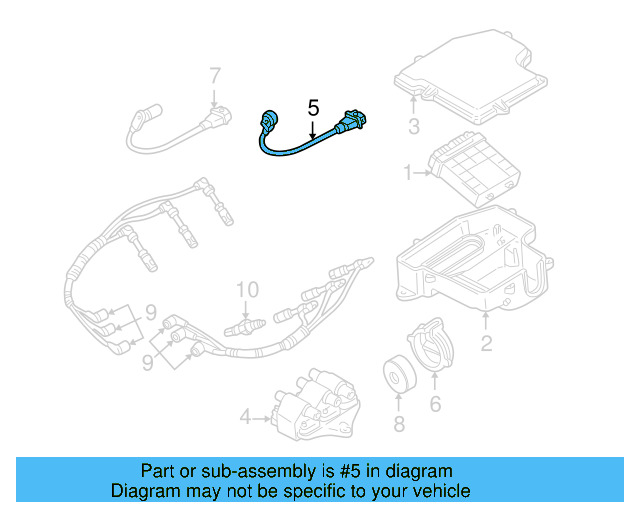 Crankshaft Position Sensor 038-907-319-E - View 6