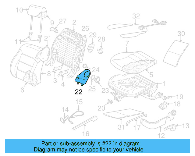 Recline Cover 1C0-881-477-A-U71 - View 12