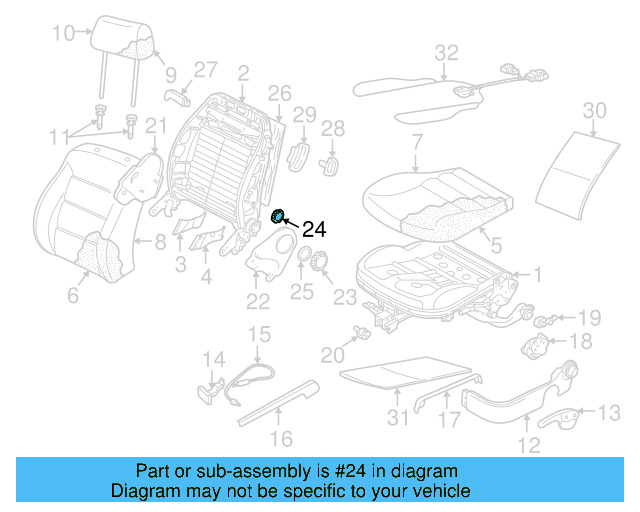 Adjust Knob 1K0-881-671-F-3U6 - View 45