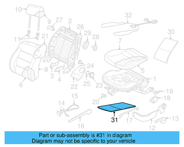 Seat Cushion Heater 1J0-963-555-G - View 4
