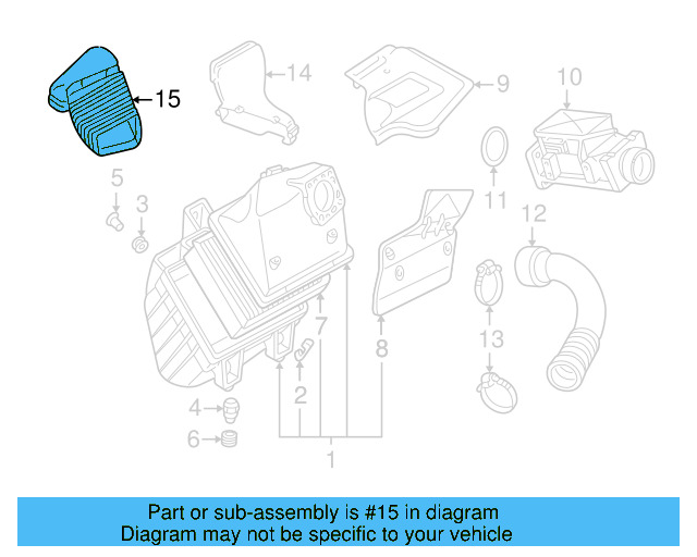 Intake Duct 3B0-129-617-G - View 5