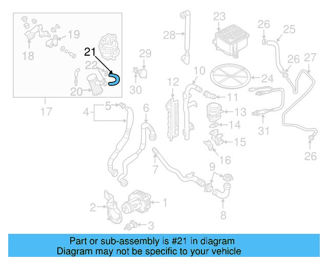 Pressure Hose 8D0-133-784 - View 15