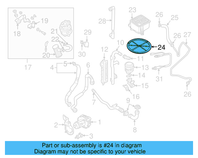 Vapor Canister Cover 8E0-201-814-A - View 14