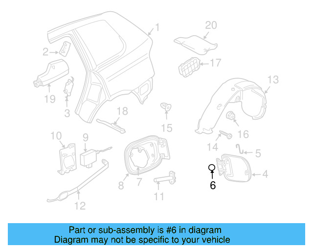Fuel Door Buffer N-020-033-1 - View 2