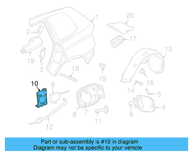 Release Solenoid Bracket 7L6-810-884