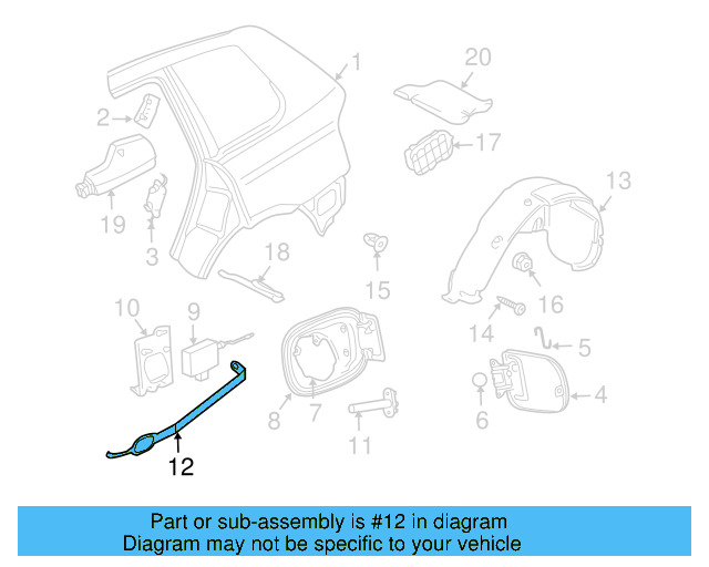 Emergency Handle 7L0-862-165 - View 4