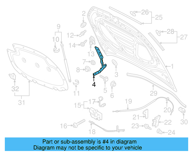 Hinge 5G0-823-301-B - View 5