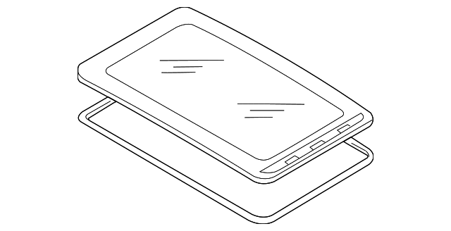 Sunroof Glass 1K6-877-071 - View 9