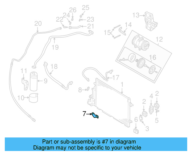 Temp Sensor Bracket 8D0-820-536-C - View 15