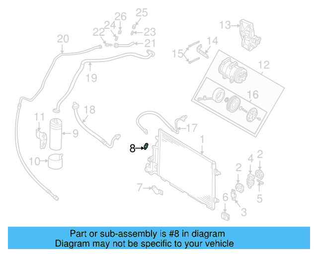 Safety Switch 8D0-959-482-B - View 8