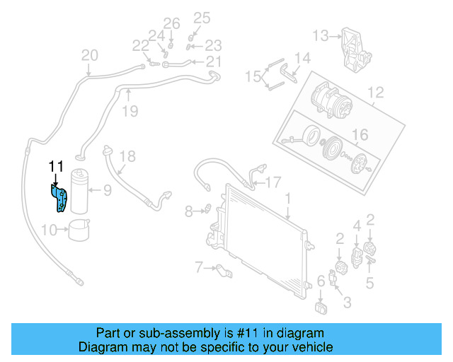 Dehydrator Bracket 3B0-260-759 - View 8
