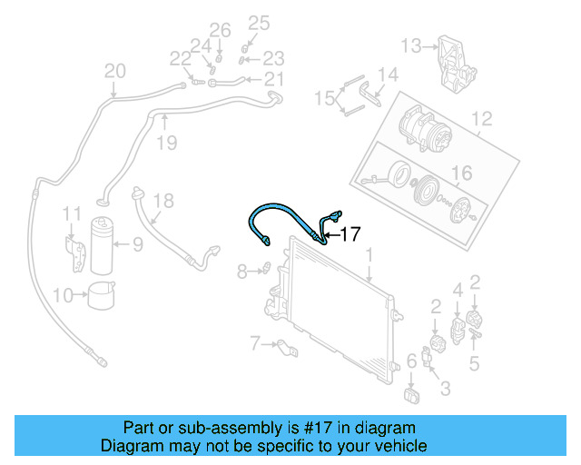 AC Hose 3B0-260-701-B - View 6