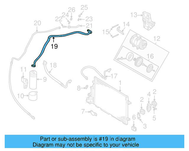 AC Hose 3B1-260-740-A - View 16