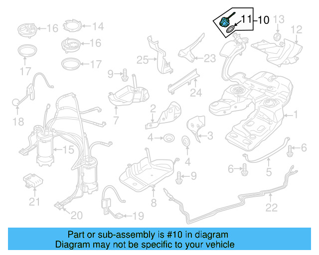Fuel Cap 7P0-201-550-F - View 9