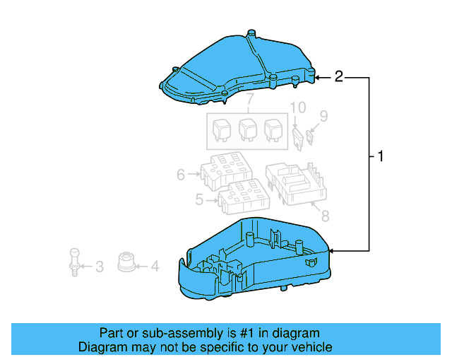 Fuse & Relay Box 7L0-907-295-J - View 4