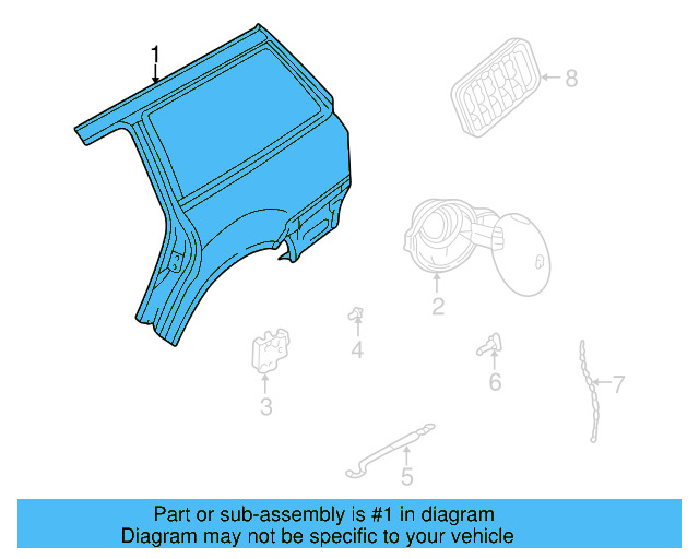 Quarter Panel 3B5-809-843-B - View 5
