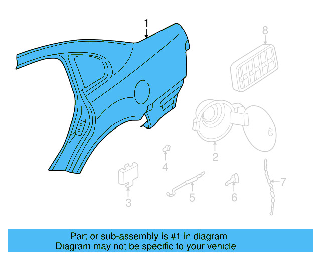 Quarter Panel 3B5-809-843-A - View 7