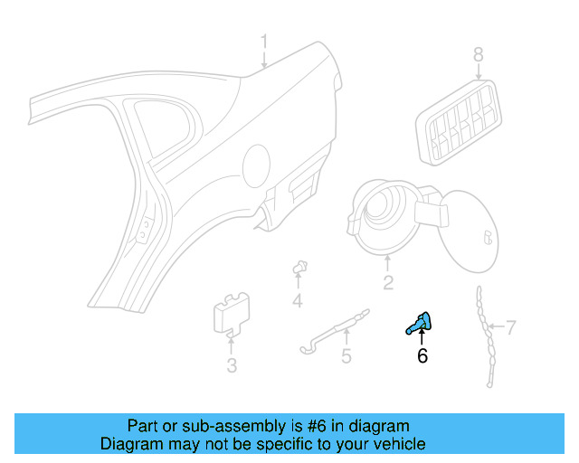 Release Rod Guide 3B0-810-899 - View 4