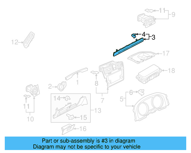Side Cover Clip 1K0-867-388-A - View 51