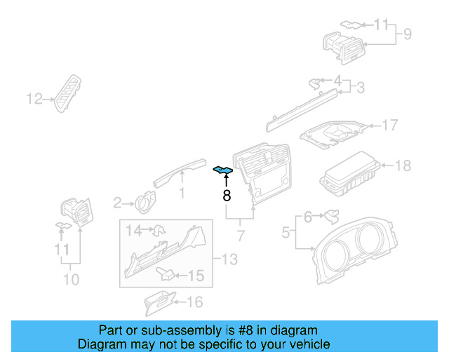 Air Outlet Clip WHT-006-970 - View 13