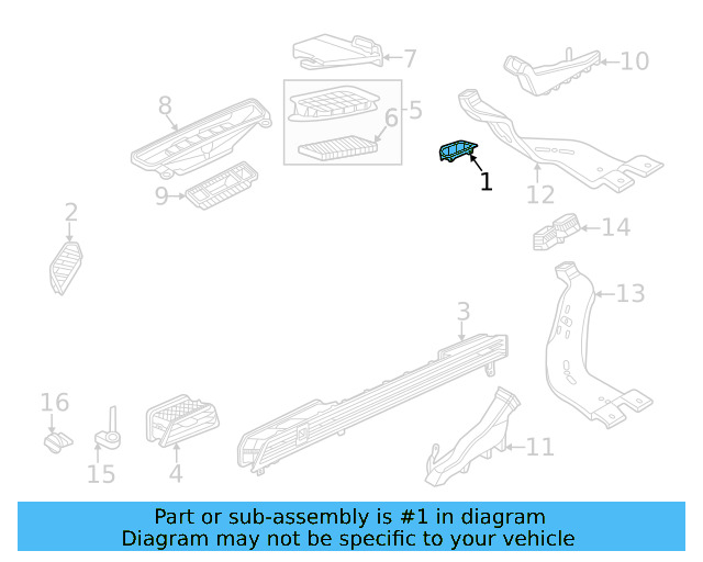 Defroster Vent 561-819-706-A-82V - View 6