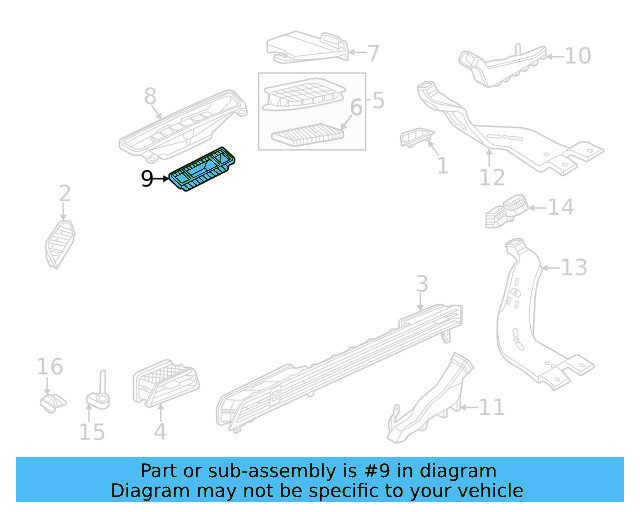 Defroster Duct 561-815-077 - View 15