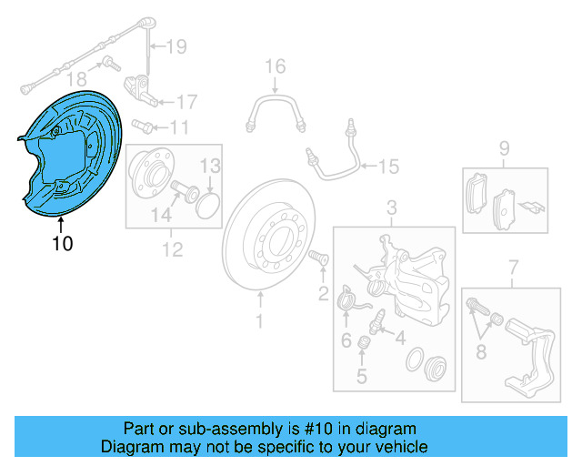 Splash Shield 1Q0-615-611-F - View 2