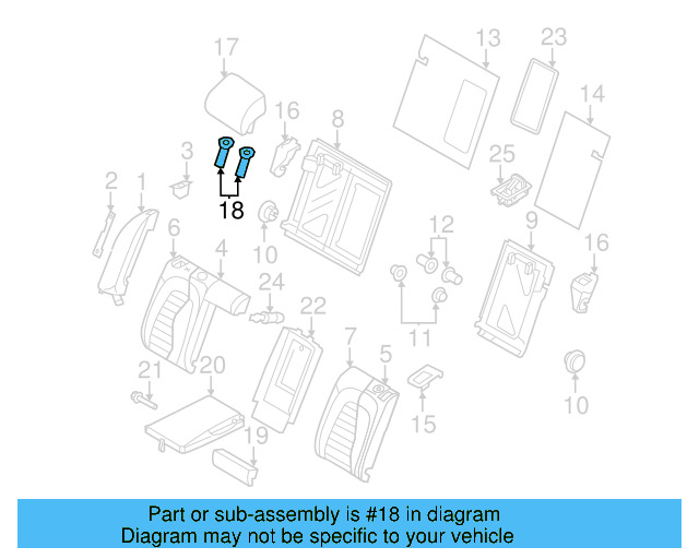 Headrest Guide 8T0-886-920-A-4PK - View 4