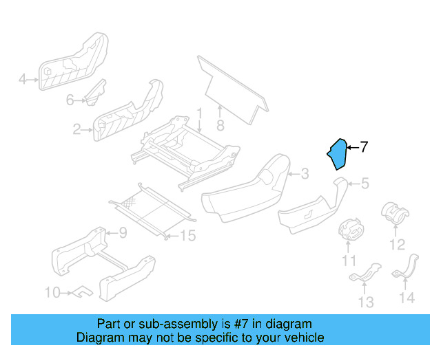 Seat Bracket 7B0-885-341 - View 3